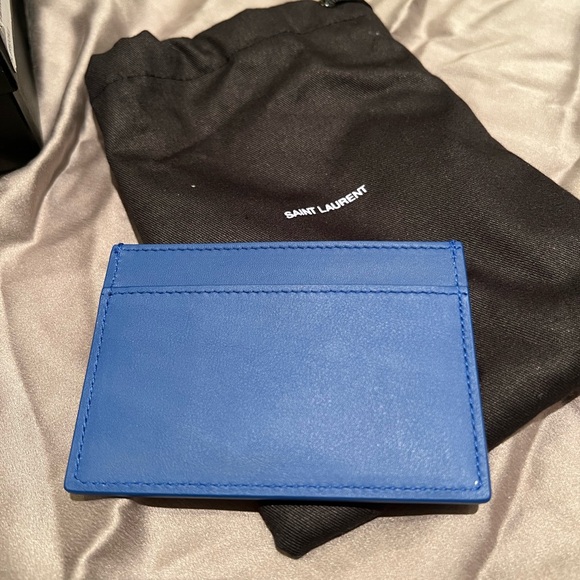 Saint Laurent YSL Y logo Card Case New Rare - Picture 3 of 5